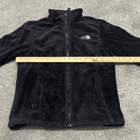North Face Jacket Womens Medium Black Osito Fleece Full Zip Pockets Plush - Picture 4 of 6